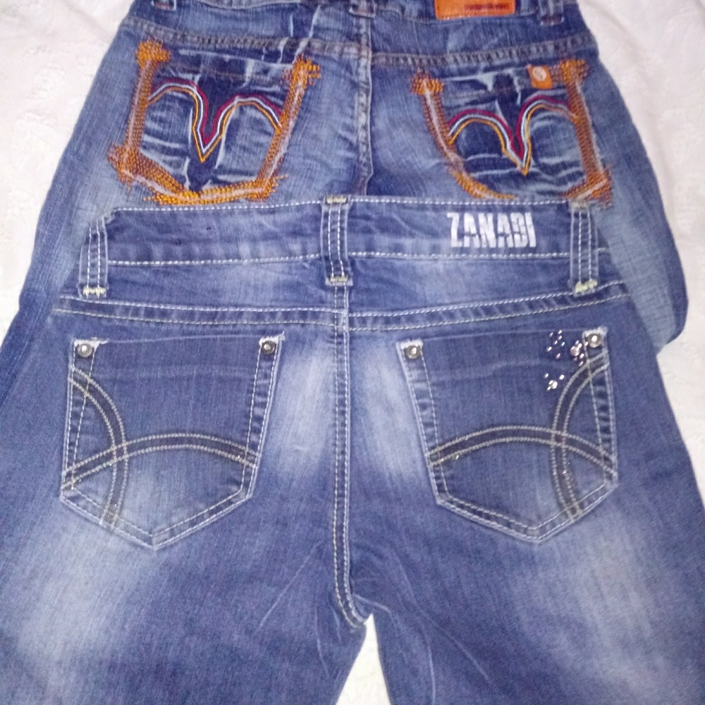 2 pair of desighner jeans